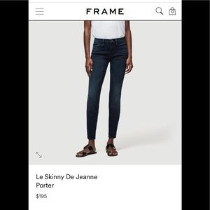 FRAME Le Skinny De Jeanne 33 skinny mid rise